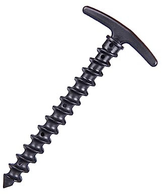 Milisten Campingzeltheringe Schrauben 14,5cm Nylon Zeltnägel Robust Schwarz 4 Stück Für Outdoor Zeltanker Bodennägel Windsichere Sturmbefestigung