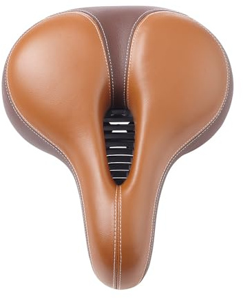 EUROtops Selle de vélo à double ressort, extra large, avec fente d'aération