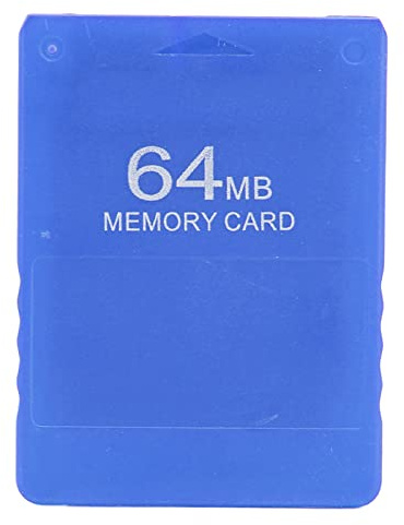 ANGGREK -minneskort, 64MB Höghastighetsminneskort för 2, Kompatibelt med Alla Spel och FMCB1.966, Plug and Play (BLUE)