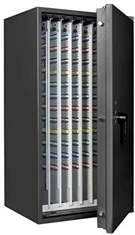Secureo Format Schlüsseltresor STL 1680 Kl. I, Mechanisches Zahlenkombinationsschloss, Grad 1 nach EN 1143-1, H120xB65xT53 cm, 272 kg