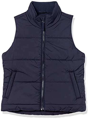 Amazon Essentials Chaleco Plumífero de Alta Densidad Niña, Azul Marino, 8 años