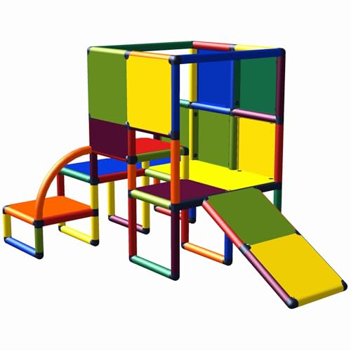 Move and stic Großes Spielhaus Marcel Kinder Rutsche Klettergerüst Garten Kinderzimmer 6610