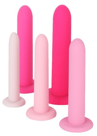 Silicone Pelvic Floor Muscle Exerciser Trainer Set - 5 Kit System (Small Set)