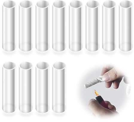 12 PCS Puntali per Tubi Termorestringenti Trasparenti per Lacci Delle Scarpe, 3cmx6mm Trasparente Termorestringente Tubo per Plastica Shoelace Lacci Formatori Felpe con Cappuccio fai da te Riparazione