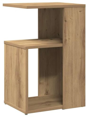 vidaXL Sidobord artisan ek 36x30x56 cm konstruerat trä