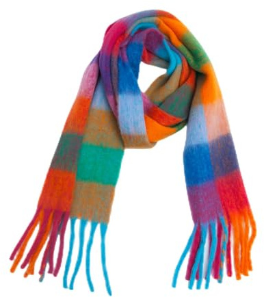 SECWL Bufanda de Cachemir para Mujer Bufanda de Invierno Gruesa y cálida sólida Pashmina Femenina Bufandas largas con borlas Bufandas Femeninas Manta Gruesa