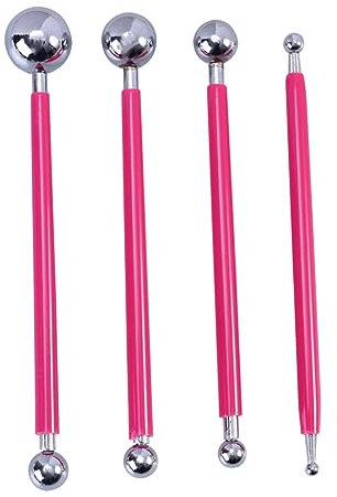 IWOWHERO 10piezas Herramientas Stylus Doble Extremo Para Modelado Arcilla y Puntillismo Pequeñas Ligeras y Redondeadas Para Acuarela Acrílico y Esculpido Polímero
