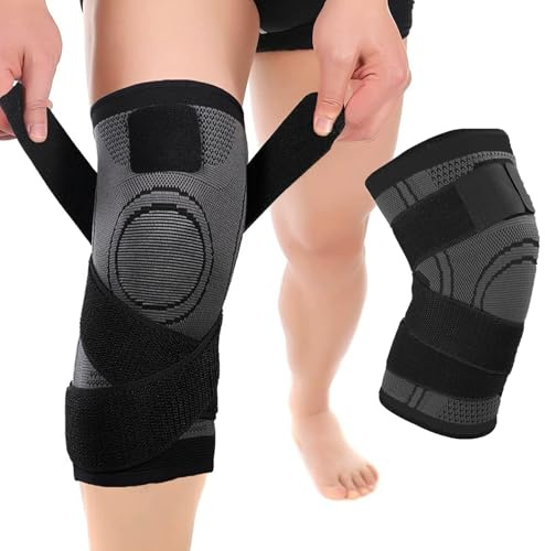 Osuter Ginocchiera Ortopedica,Tutore Ginocchio,Ginocchiera Sportiva Rotulea Regolabile,Supporto Menisco Legamenti Crociati,Tutore per Ginocchio per Corsa e Allenamento,Ridurre Gli Infortunio Sportivo