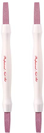 Pumice Stone Nail File Double-Headed Nail Polishing Pen Stick Cuticle Remover Trimmer Buffer Pedicure Pen Nail Art Care Tool for Household Beauty Salon Peeling Dead Skin Repairing