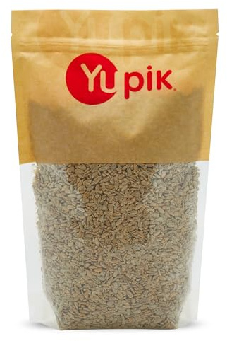 Yupik Roasted Salted Sunflower Seeds, No Shell, 2 lb (35.2 oz), Gluten-Free, Vegan, Kosher, Shelled Seeds, Source of Fiber & Iron, Plant-Based Protein, Savory Snack, Ideal Topping