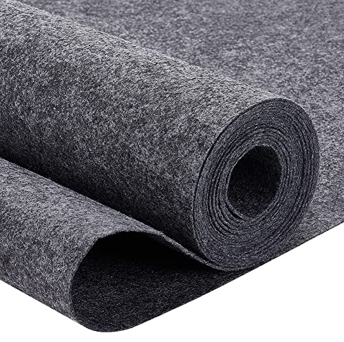 BENECREAT 3mx40cm Feutre Tissu Rouleaux Feutre Non Tissé Feuille 0.1cm D'Épaisseur Feutre Gris Foncé, Feutre de Polyester pour L'Artisanat, Quilting Couture, Habits