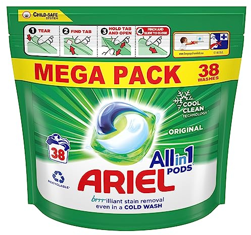 Ariel All-in-1 PODS®, Líquido Detergente Cápsulas 38 Dosis