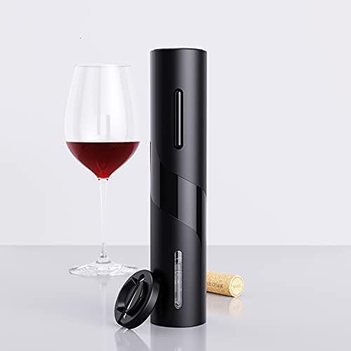 SQUADO Cavatappi elettrico Apribottiglie professionale, portatile con taglierina in alluminio per vino, Apribottiglie elettrico con Taglierino,Tappo,Versatore