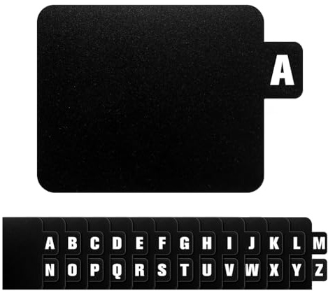 Poggapp 26 separadores para , con alfabeto de DVD y alfabeto. Organizador de discos con alfabeto