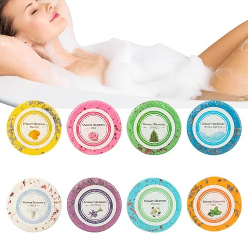 Bombes de bain à vapeur - Tablettes de bain pour les pieds - Giffts de soins et de relaxation pour homme et femme - Huiles naturelles biologiques - Bombes de bain amincissantes - Parfum varié
