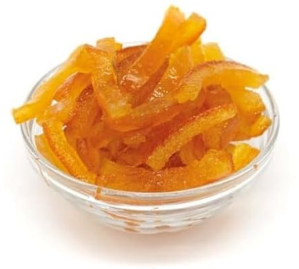 1kg Filetti di Arancia Candita Romeo 60mm x 6mm Frutta Italiana Naturale al 100%. Senza Coloranti, Senza Additivi, Senza Solfiti. In vasetto richiudibile da 1000 grammi.