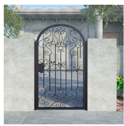 Arche de jardin en métal avec portail verrouillable – Porte de sécurité extérieure autoportante pour jardin, pelouse, villa, taille personnalisable (70 x 140 cm) – Parfait pour l'entrée de jardin