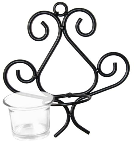 DECORNIJIA Candlestick Holder Wall Mount Iron with Unique Geometric Design European Style Easy to Decorate and Enhance Home Living Room Wall Décor