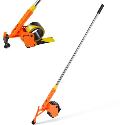 Sxhlseller Aplicador de Cinta de Piso Resistente, Aplicador de Pegatinas con Rodillo, Herramienta Manual de Marcado de Cinta de Empuje para Entrada, Almacén, Pasillo, Dispensador de Cinta
