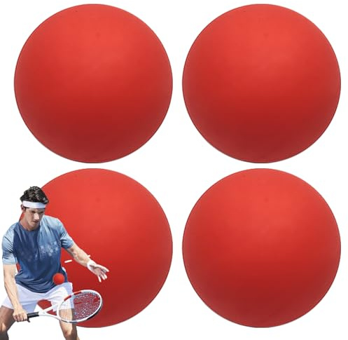 Squash Ball – 4 x boost your skillset, prick squashboll, hög elasticitet små kvadratbollar för barn, progression Sqquash Baalls | Hög synlighet utomhussport, ihålig Baall