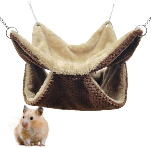 Hamsterhängmatta Varm Bomulls Hus | Tvättbar Bomullshängmatta För Ekorrar Till Utomhusbruk För Små Kaniner Ekorrar Sugar Gliders Avkoppling Vila Klättring Bur