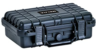 MEIJIA Waterproof Portable Protective Case, Hard Camera Case with Customizable Foam, 11.65 x8.35x3.78inches,Fit for Drones,Camera,Lens,Equipments(Elegant Black)