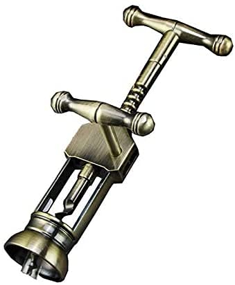 GXBCS Ouvre Bouteille Tire Bouchon Tire-Bouchon Vintage en Alliage de Zinc ouvre-Bouteille Tire-Bouchon en métal Tire-Bouchon à Levier pour Outils décapsuleur 923