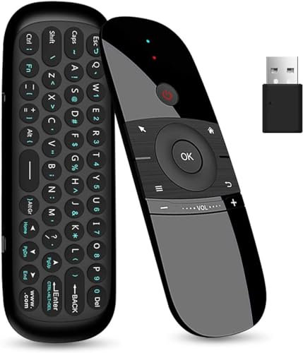 Meentek W1 - Tastiera universale Air Remote Mouse, 2,4 GHz, per Nvidia Shield, Android TV Box, PC, Smart TV, proiettore, HTPC
