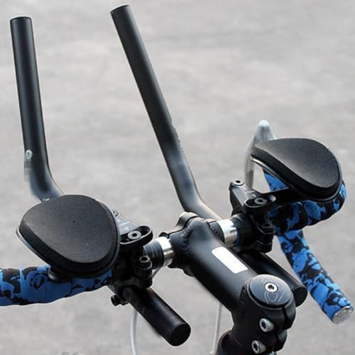 Fahrradstützen-Lenker, geteilt, verstellbar, Aerobars für Rennrad und Mountainbike, Aerobars, Fahrradlenker für 2,2 cm - 2,65 cm Lenker