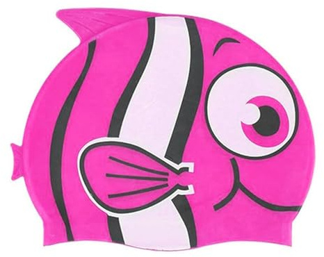 kina - Bonnet de Bain Enfant, pour Piscine, en Silicone, Hypoallergénique, Élastique et Doux au Toucher pour Cheveux Courts et Longs