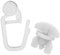 YJSDDNTY Rotoli per Tende con Ganci Pieghevoli, Set Completo di 100 Ganci per Tende con 6 Stopper, Diametro del Rotolo 8 mm