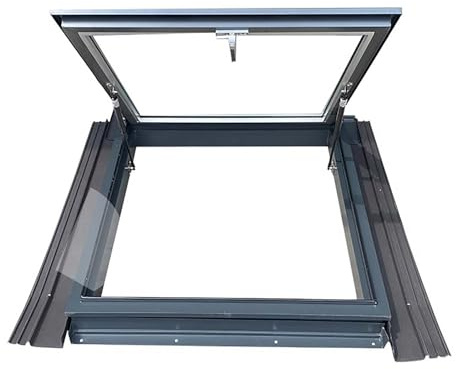 Fenêtre de toit transparente – Taille personnalisée 70 cm x 100 cm – Idéal pour abri de jardin, sous-sol, garage, grenier, véranda et éclairage extérieur – Solution de puits d'évacuation