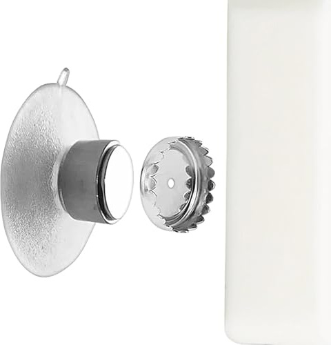 Portasapone magnetico – Portasapone in acciaio inox da 4 cm, con ventosa, supporto durevole in gomma termoplastica, organizer salvaspazio per doccia, vasca, cucina, appartamento, camper, piastrelle