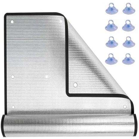 Solblockerande Reflekterande Fönsterfilmer 8 Mm Aluminiumfolie Med Sugkopp