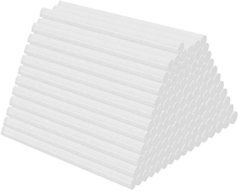 Hot Melt Glue Sticks for Glue Gun 7mm x 200mm Double Length, Kids DIY Art & Craft School, Mini Transparent Clear Adhesive, Pack of 10