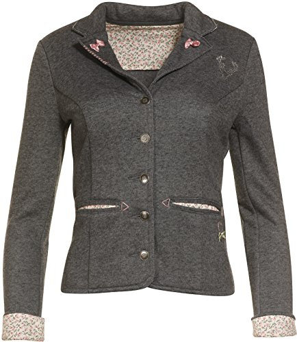 MarJo Trachtenjacke Softblazer K67 grau Janker (Grau, 32)