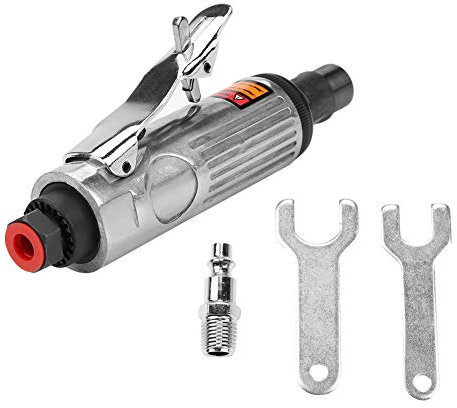 Smerigliatrice pneumatica, smerigliatrice pneumatica da 1/4 pollici Smerigliatrice angolare pneumatica Lucidatrice per incisione Utensile da taglio 22000-25000 giri/min(Chunk Size 3mm)