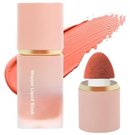 LOPHE Blush Stick, Mattes Leichtes und Atmungsaktives Liquid Blush Flüssig, Waterproof Rouge Beauty Wand, Natürliches Aussehen Long-Wearing Face Make Up Pen für Frauen （02#6.5ml）