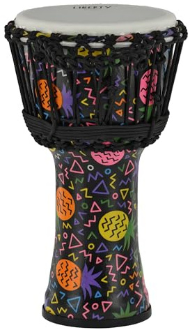 GEWA Liberty Djembé Cuerdas de afinación - Diámetro: 10 (25,4 cm) - Altura: 19,5 (49 cm) - Número de cuerdas: 25 - Patrón: Pineapple