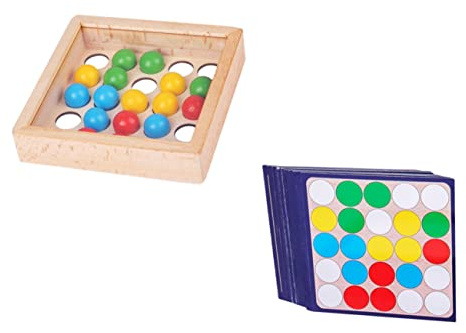 Abaodam Jeu Éducatif Bois pour Garçon Fille Balle à Créative et Interactive Observation et Motricité Fine Cadeau Garçon Fille Ans