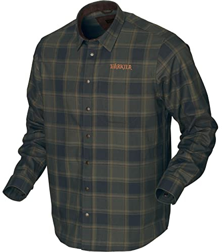 Härkila | Metso Active Chemise | Vêtements & Équipement de Chasse pour Professionnels | Design Scandinave Haut de Gamme Durable | Willow Green Check, M