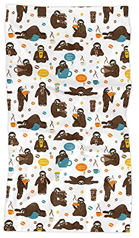 Merchandise for Fans Multifunktionstuch | Schlauchschal | Bandana | Halstuch Fotodruck Damen, Herren, Kinder | Motiv: Comic Faultier 01