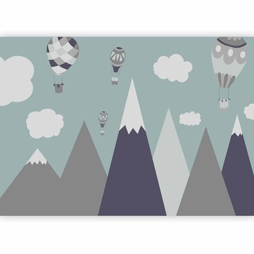 murando - Carta da parati per Bambini 350x256 cm Fotomurali in TNT Murale alla moda Decorazione da Muro XXL Poster Gigante Design Carta per Pareti Stanza bambini Montagna Cielo Nuvole e-A-0135-a-a