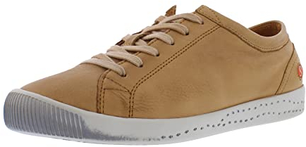 Softinos Damen Sneakers ISLA, Frauen,Skater Sneaker,lose Einlage,Sportschuhe,Freizeitschuhe,Turnschuhe,Orange (WARM ORANGE),37 EU / 4.5 UK