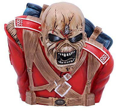 Nemesis Now Officially Licensed Iron Maiden The Trooper Bust Box (Small) Red, 12cm