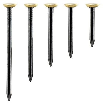 50 clavos de acero para cuadros – 10 x 20 mm / 25mm / 30mm / 40mm / 50mm – de acero de calidad endurecido cabezal de latón clavos de hormigón clavos de acero clavos de madera clavos de cuadros