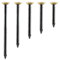 50 clavos de acero para cuadros – 10 x 20 mm / 25mm / 30mm / 40mm / 50mm – de acero de calidad endurecido cabezal de latón clavos de hormigón clavos de acero clavos de madera clavos de cuadros