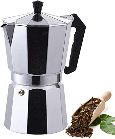NICERAM Cafetera Italiana - Cafetera Cafetera Espresso Italiana - Cafetera Cubana Manual para Acampar para Hacer Capuchino café con Leche