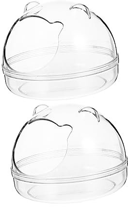 POPETPOP Hamster-badebehälter-Set Haustier-badebecken - Badewanne Für Hamster Hochwertiger Kunststoff Haustier