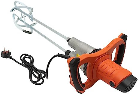 Handheld Electric Cement Mixer 1800W Electric Paint Mixer Double-Rod Cement Mixer Portable Concrete Mixer Paddle Mixer Tool